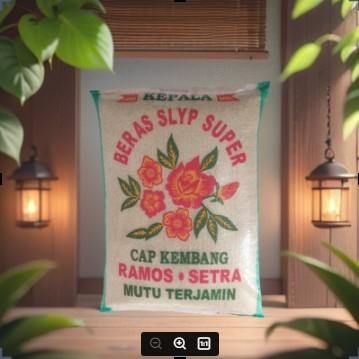 

Terlaris- 5 Kg Beras - Beras Cap Kembang Ramos Mutu Terjamin