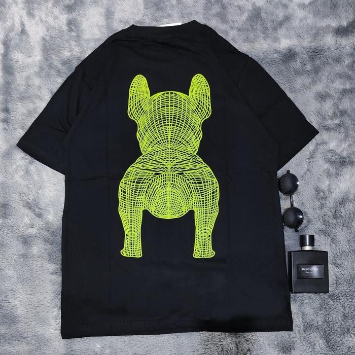 T-SHIRT KAOS LIFEWORK BULLDOG MOTIF SKETSA LENGAN PENDEK FULL TAG/KAOS UNISEX FULL COTTON COMBAT