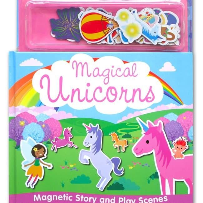 Magical Unicorns Magnetic Story and Play Scene Book