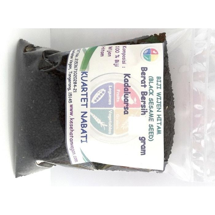 

500gr Wijen Hitam Mentah - Black Sesame Seed - Premium