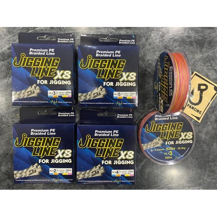 Senar PE Jigging Master Jigging Line X8 300M,400M 600M PE 2,3,4,5