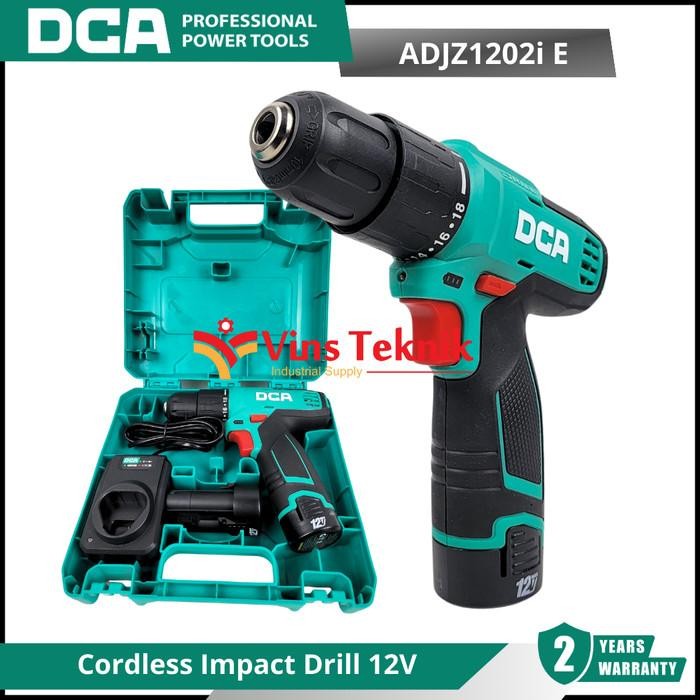 DCA ADJZ1202i E Mesin Bor Baterai Cordless Impact Drill 12V ADJZ1202