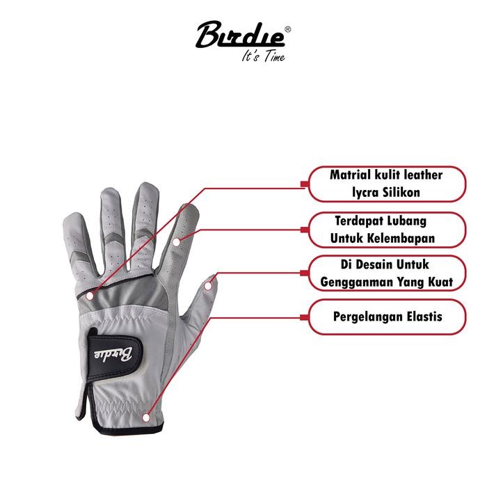 Birdie - Sarung Tangan Kidal Golf Olahraga Fashion Gl-14 (Right Hand)
