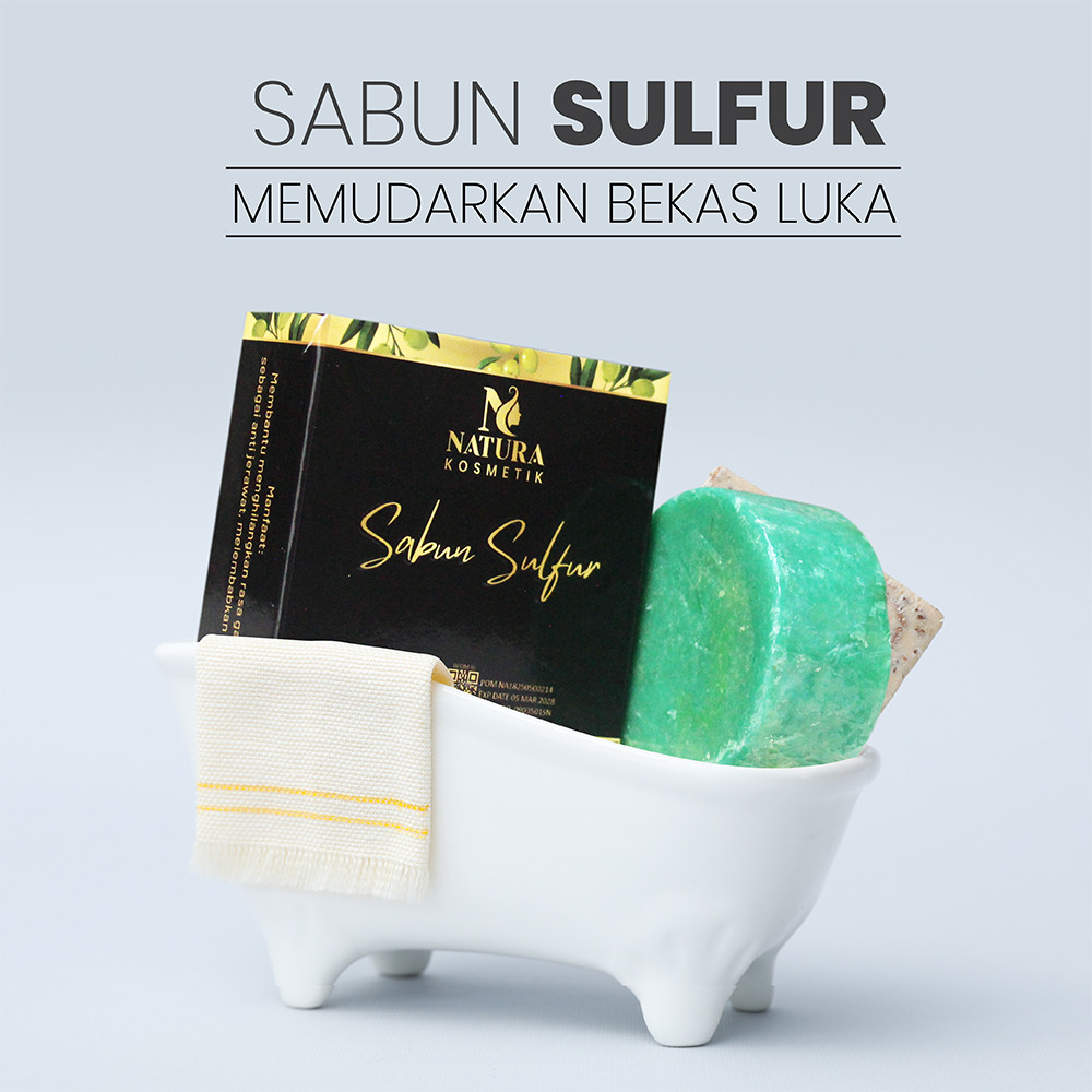 Natura Sabun Sulfur Sabun Belerang Sabun Mandi Berkhasiat Sulfur Belerang Sabun Batang Sabun Gatal
