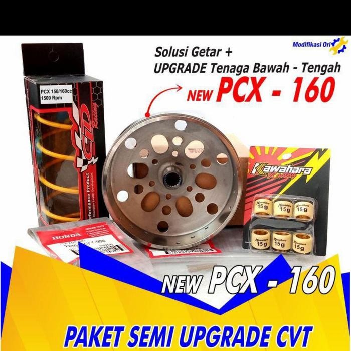 PAKET SEMI UPGRADE KIRIAN CVT HONDA PCX 160 PAKET AKSELERASI PCX160 TERMURAH