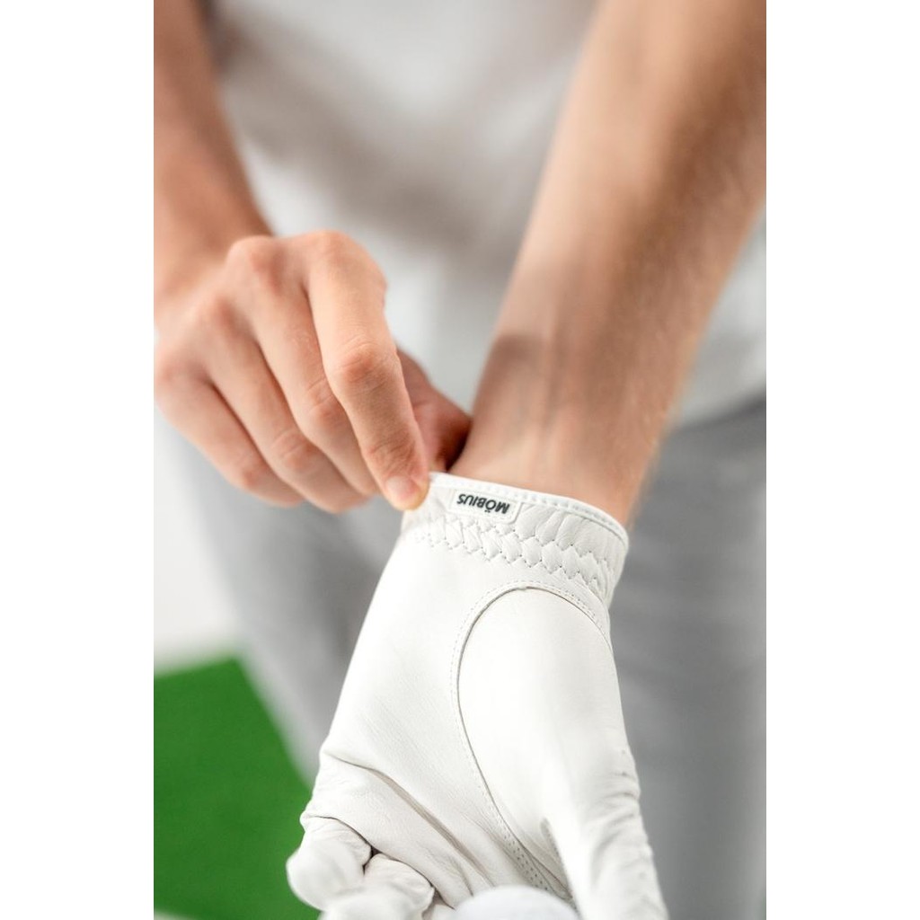 Sarung Tangan - Mobius 80Fit Men Golf Glove White Left Hand