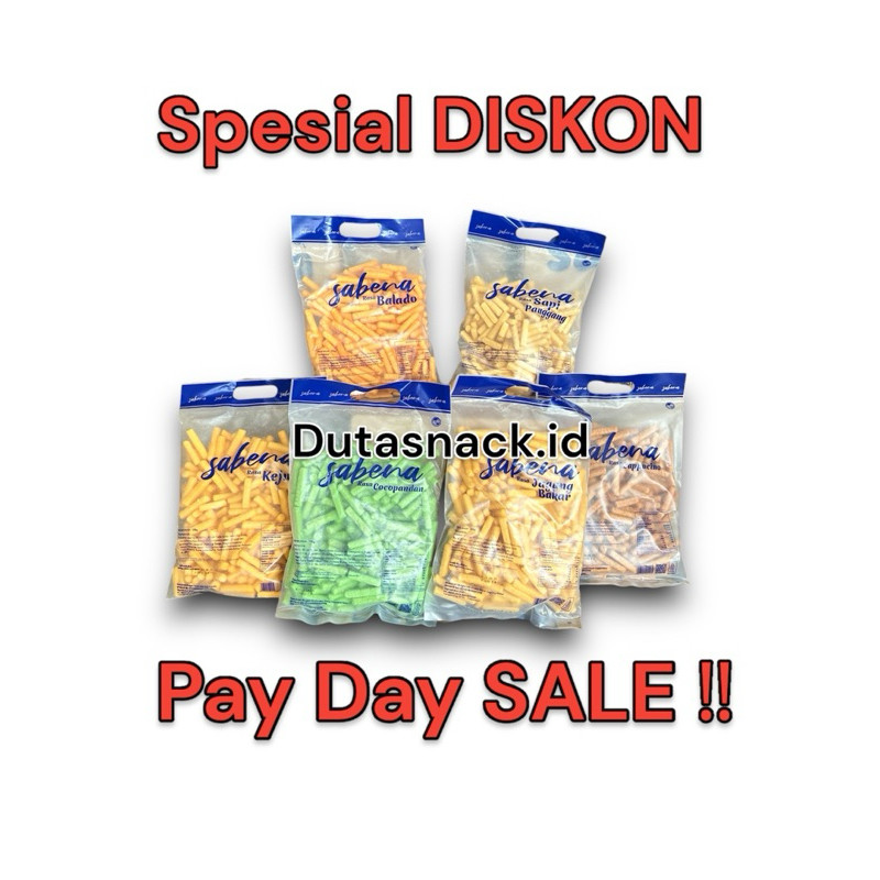 

1 kardus sabena new snack isi 6 kantong bisa MIX rasa ( COD )