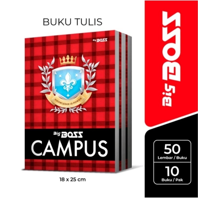 

Buku Tulis Campus BigBoss 50 lembar (10 Buku)