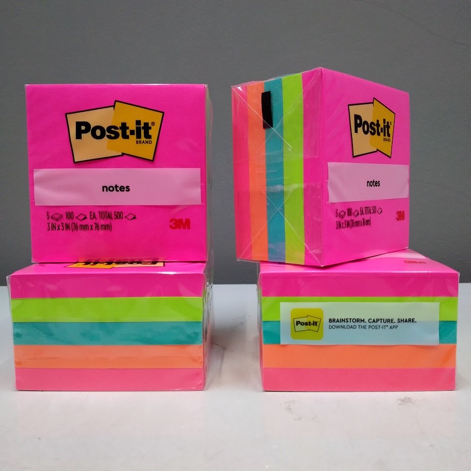 

3M Post It Super Sticky Notes 654-5AN 3 inch x 3 inch