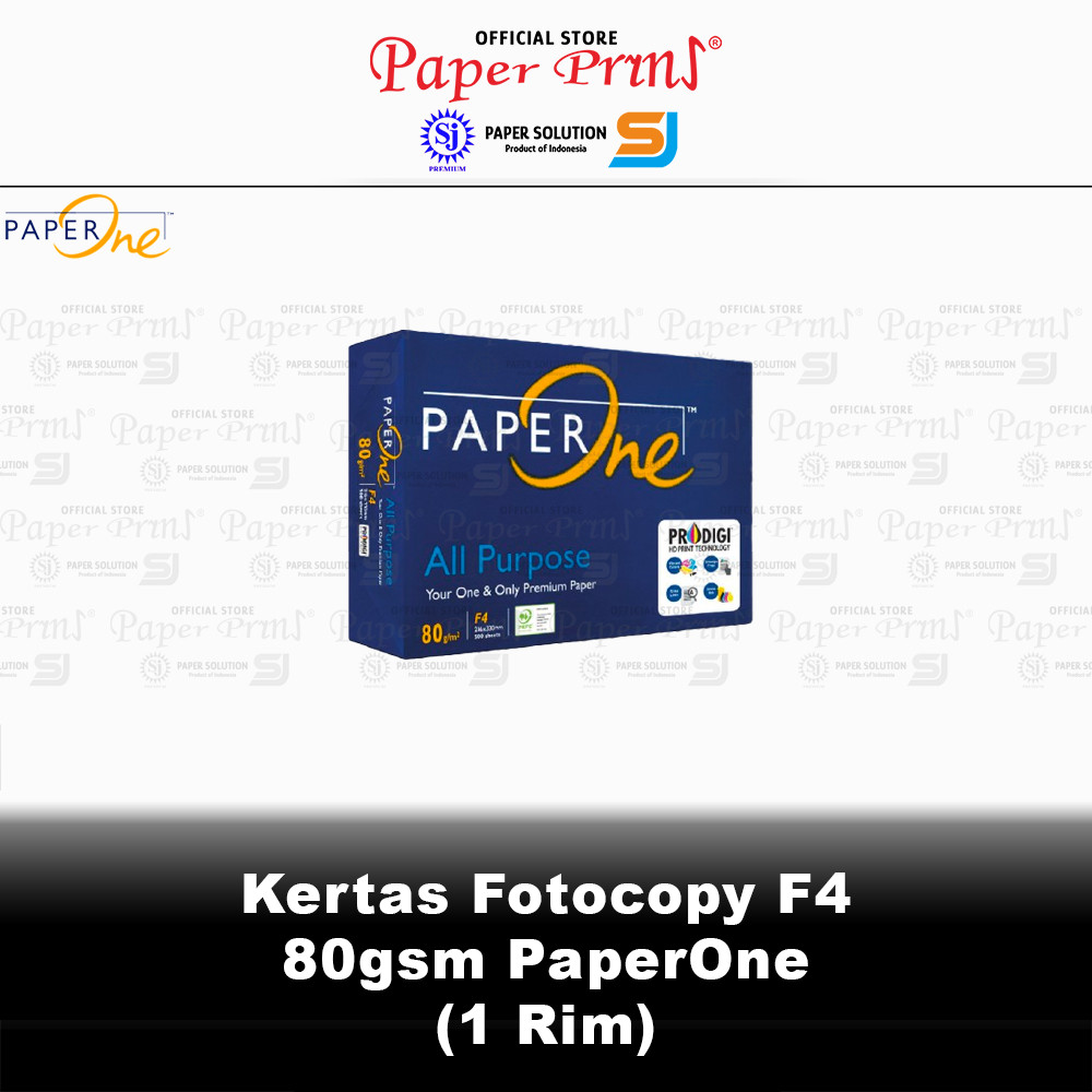

Kertas Fotocopy HVS F4 80gr PaperOne 1 Rim