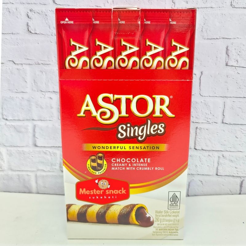 

Astor Singles Biskuit Astor Astor Coklat