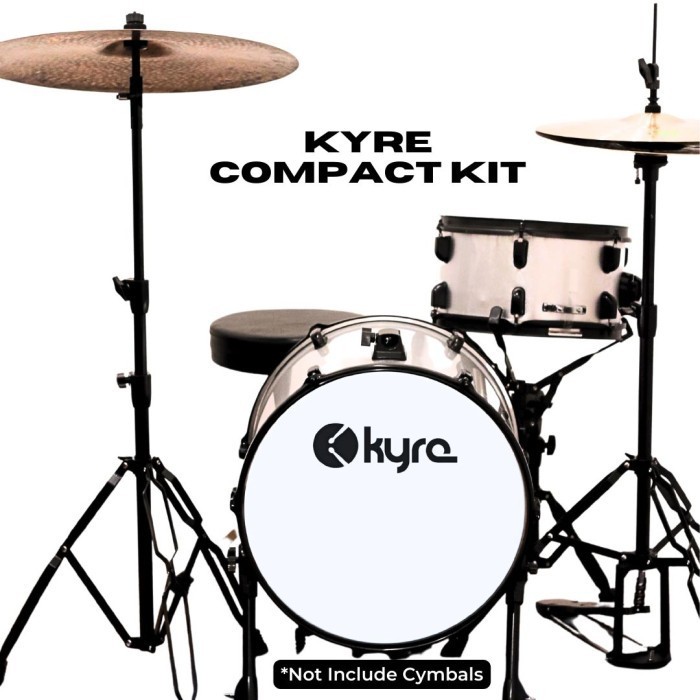 Drum Akustik Portable Minimalis Kyre Compact Kit - Include Kursi Drum