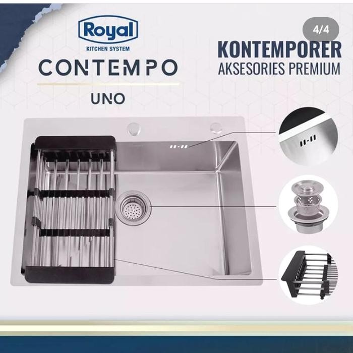 Kitchen Sink Royal Contempo Uno Stainless Steel