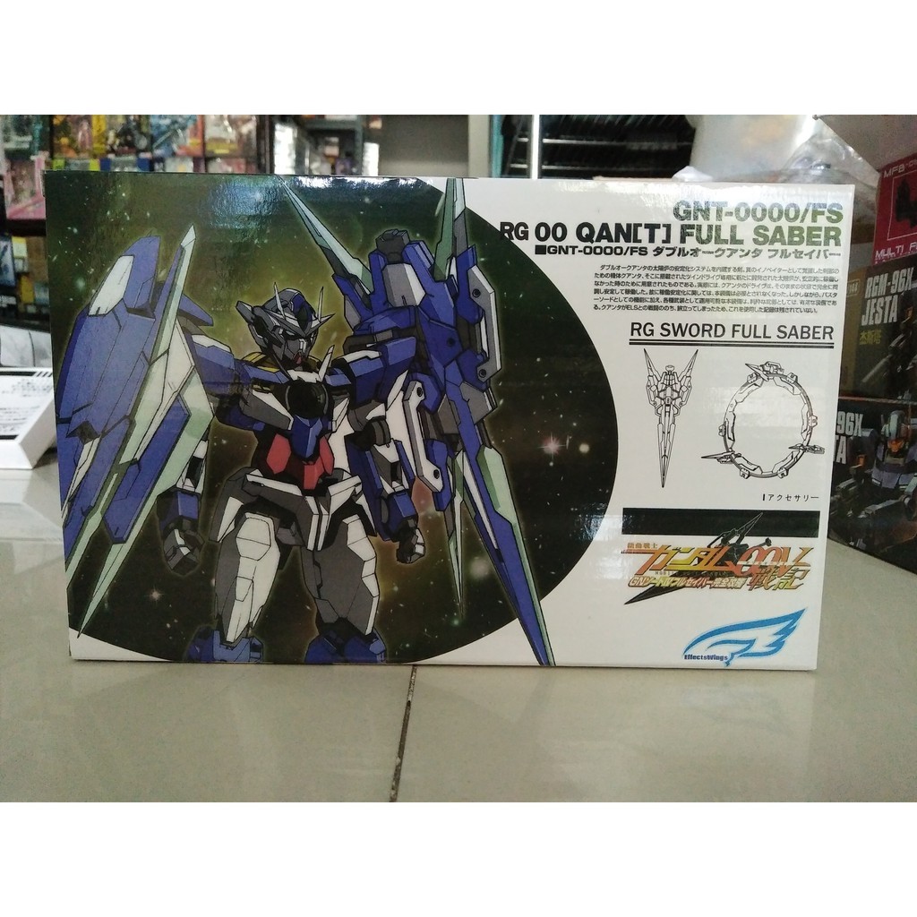New RG OO Qant Sword Full Saber 1/144 Real Grade Water Decal + Ring OO