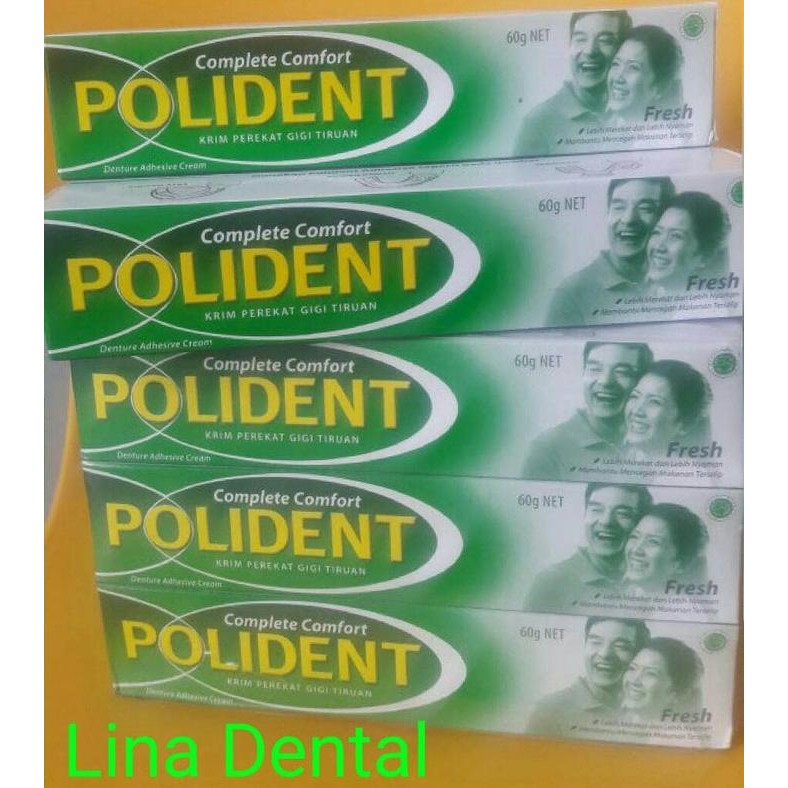 Polident 60gr (Lem Perekat Gigi Tiruan)