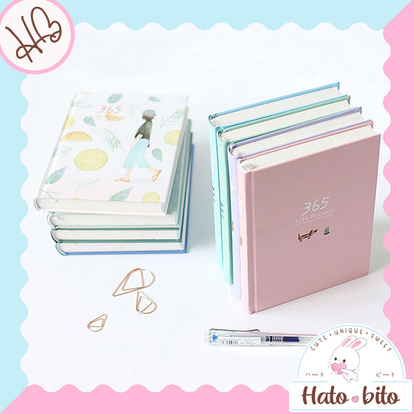 

365 life planner buku notebook jurnal catatan harian diary to do list kawaii aesthetic journal
