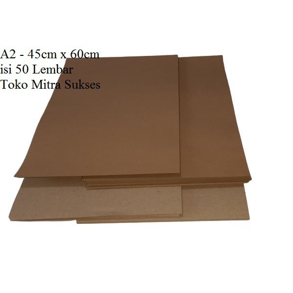 

50 Lembar Kertas Samson Kraft 280gram A2 - 45cm x 60cm