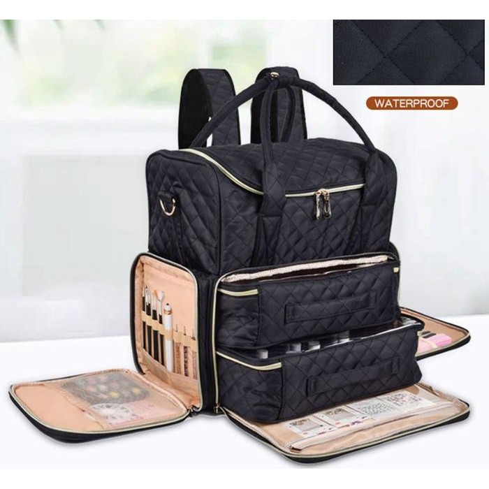 Tas Home Service Nail art bag - Multifungtion backpack ransel pouch