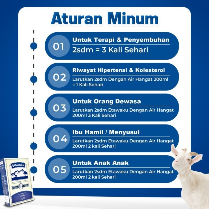 

(Expert) SUSU ETAWAKU PLATINUM OFFICIAL - SUSU KAMBING ETAWA MURNI HALAL - BUBUK KRIMER NABATI ATASI