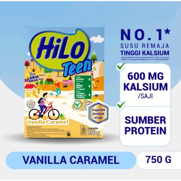 

(Expert) HiLo Teen Vanilla Caramel 1000gr /750gra/ 500gram - Susu Tinggi Kalsium Rendah lemak