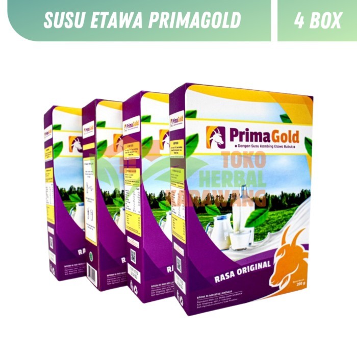 

(Expert) PAKET 4 BOX PRIMAGOLD / Prima Gold - Susu Kambing Etawa