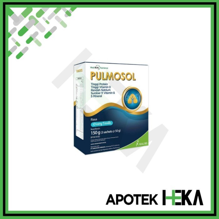 

(Expert) Pulmosol Vanila 150 gram - Nutrisi Kesehatan Pernapasan (BANDUNG)