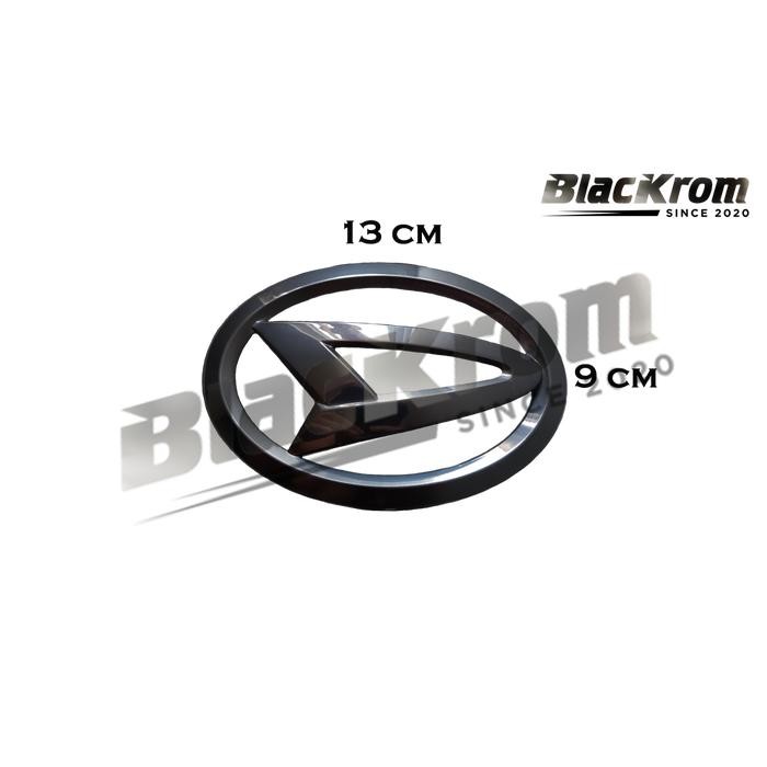 Logo Emblem Black Chrome Daihatsu 13 cm