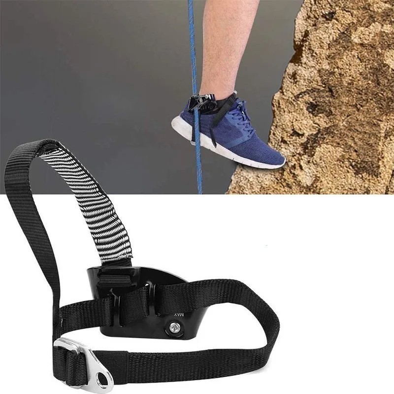 Foot Ascender Ascension Adjustable Ascender Kaki Rock Climbing Belay Device