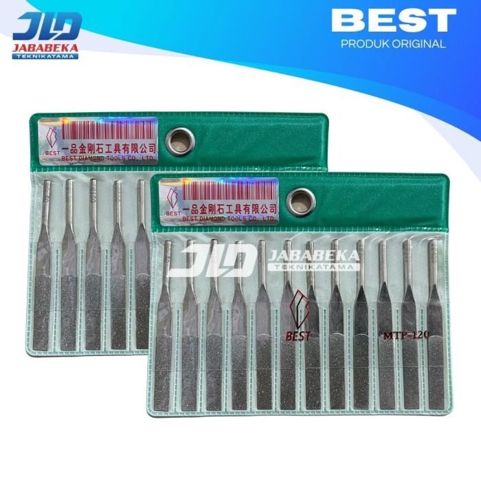 

TERLARIS! Diamond Tapered Files Set MTF-120 Kikir Diamond Set MTF 120 Merk BEST