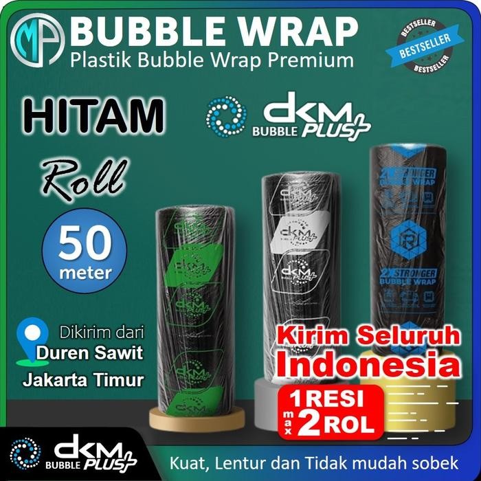 

Pesta- Plastik Bubble Wrap Roll Hitam 125cm x 50m Premium / Buble Wrap Warp