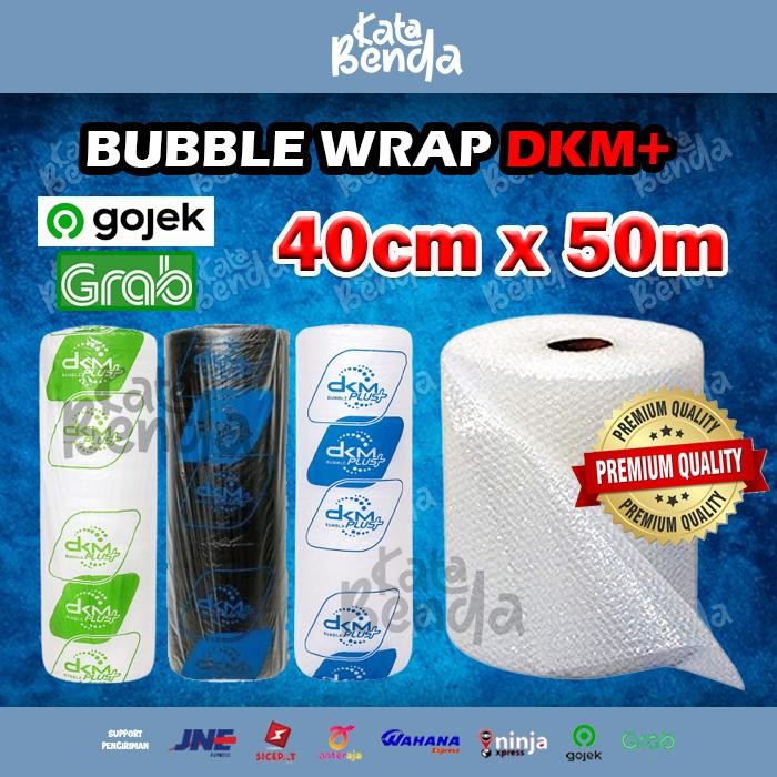 

Pesta- Plastik Bubble Wrap ukuran 40 cm x 50 meter DKM PLUS Tebal Berkualitas