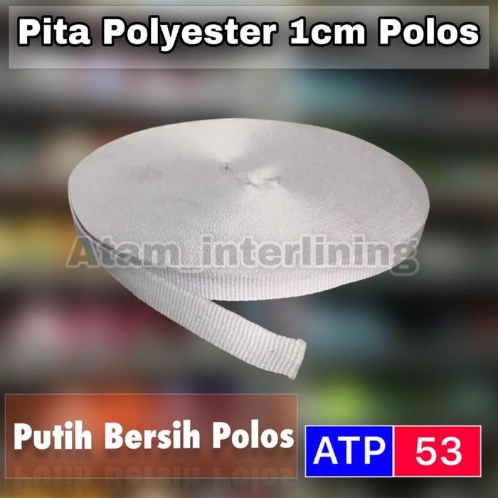 

Pesta- Pita Polyester 1cm Pita Bis Grossgrain Polos Webbing Tape 1cm