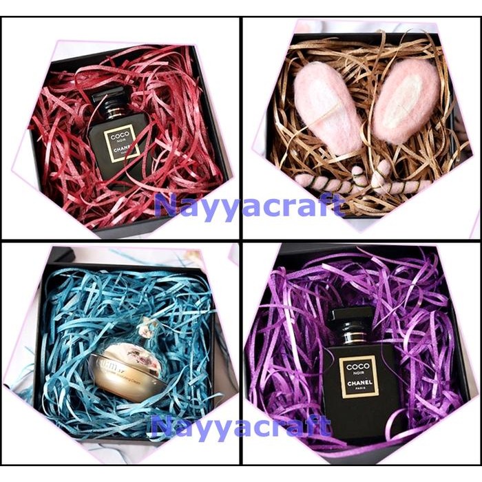 

Pesta- shredded paper kertas cacah gliter isian hadiah gift box kado parcel