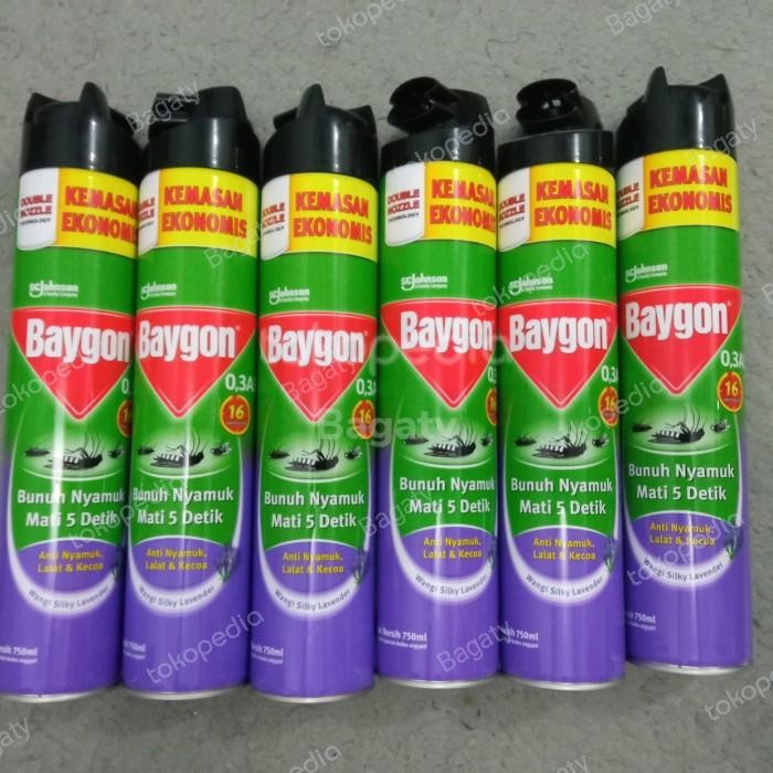 Baygon Semprot 750 ml Silky Lavender