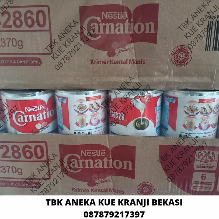 

Susu Kental Manis Carnation Putih 1 dus (370 grx48 pc) via Gojek
