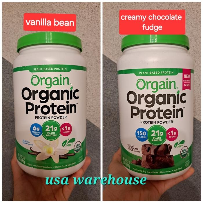 

Orgain Organic Plant Protein Powder Creamy Chocolate Fudge - Vanilla Bean 920 gr