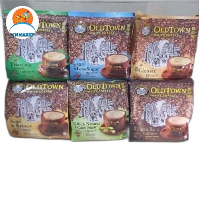 

OLDTOWN WHITE COFFEE CLASSIC KLASIK/ HAZELNUT / LESS SUGAR ALL VARIAN