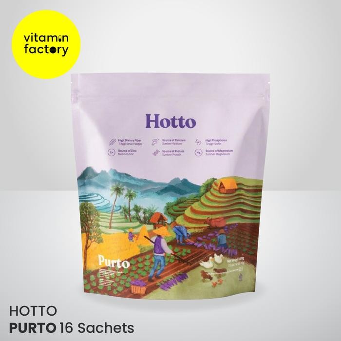 

Hotto Purto Pouch Multigrain with Purple Potato 16 sachet