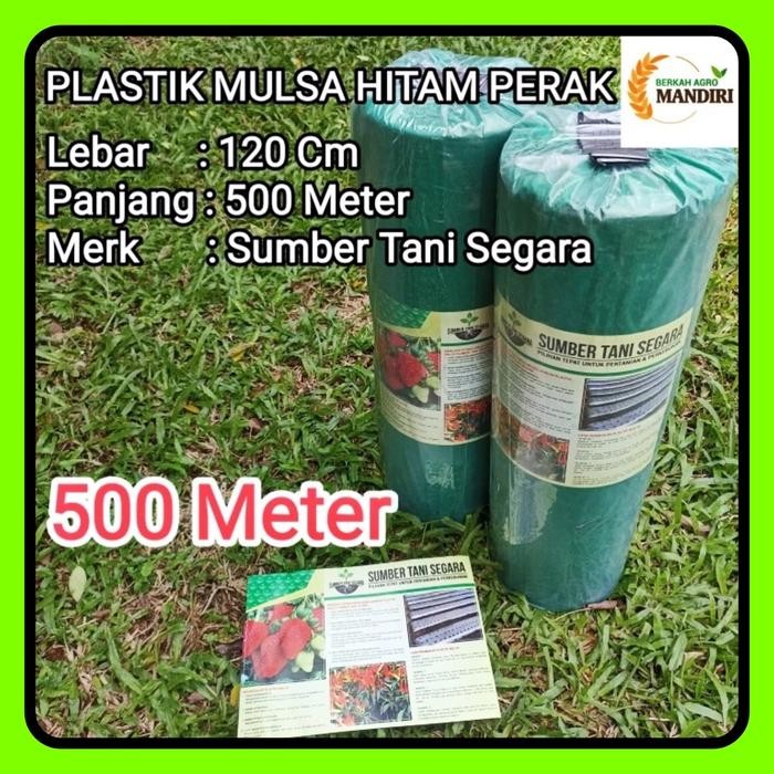 PLASTIK MULSA HITAM PERAK PANJANG 500 METER LEBAR 120 CM