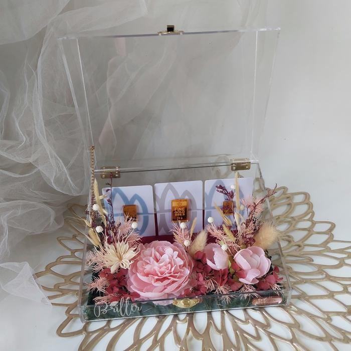 Mahar Box Logam Mulia Kotak Mahar Emas dan Perhiasan - Lovella