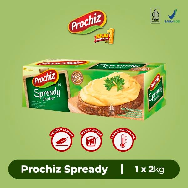 

BARANG TERLARIS Keju PROCHIZ Spready 2 kg