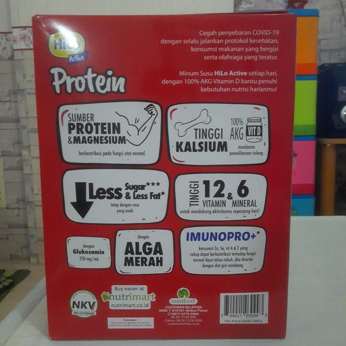 

BARANG TERLARIS HILO ACTIVE VANILA 1000 GRQM