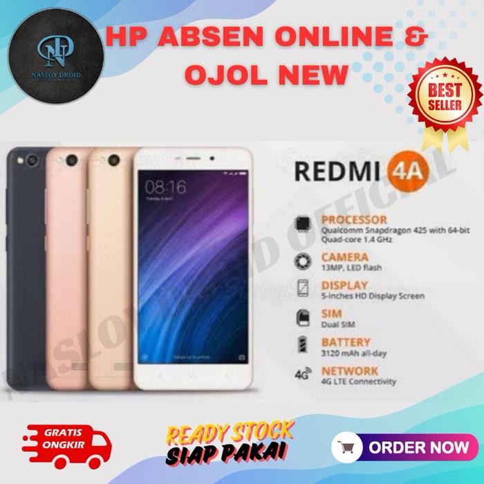 Gadgetra- Hp Oprek Absensi Redmi 4A Hp Baru Ready Stok