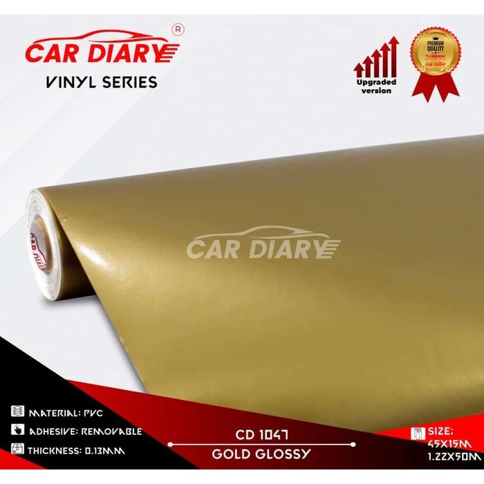 

Sticker Car Diary Silver / Gold 45Cm (Rol)