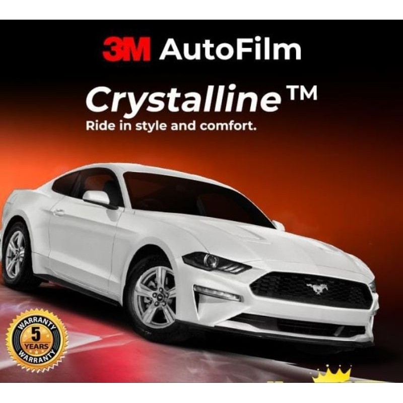 Kaca Film Mobil 3M Crystalline Garansi