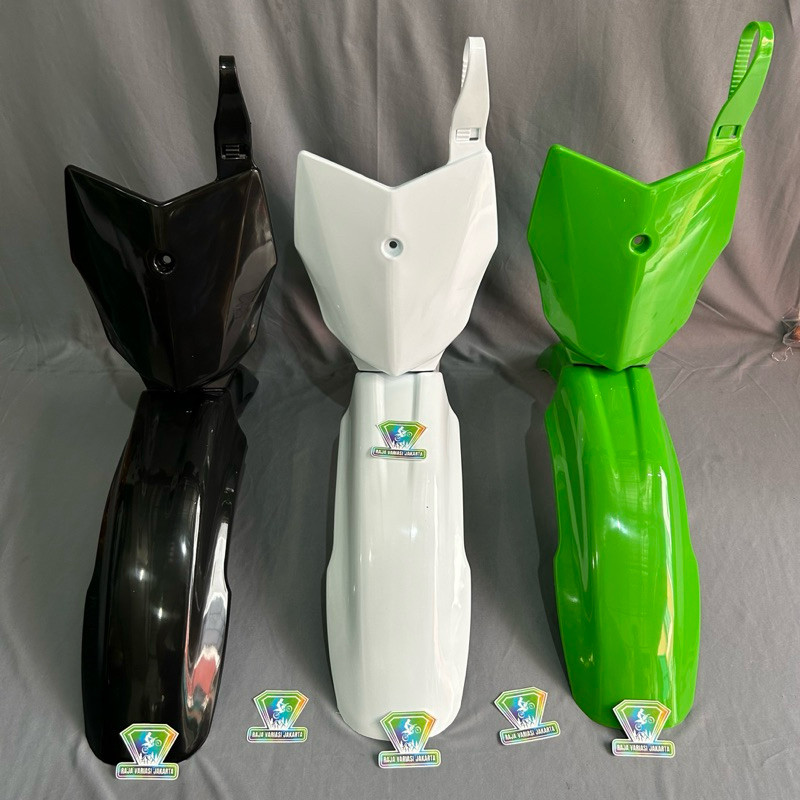 SPAKBOR SLEBOR DEPAN PLUS COVER PAPAN NOMER KAWASAKI KLX 140 PNP