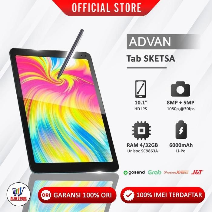 Phoneku- Advan Tablet Sketsa 10Inch Tab Pen Cover