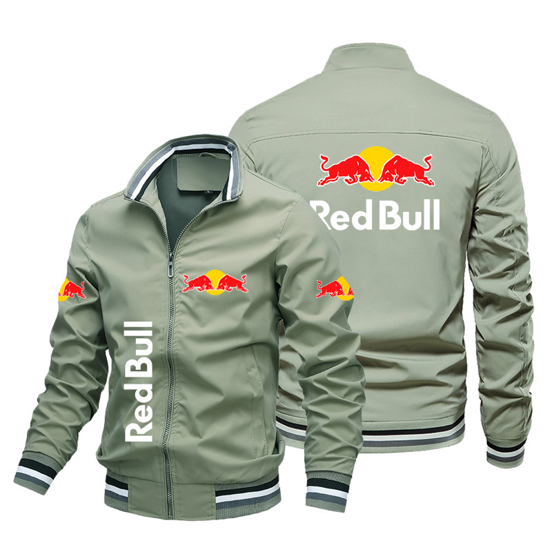 Red Bull Men'S Racing Jacket 2025 New Fashionable Casual Jacket Sportswear Customized Red Bull