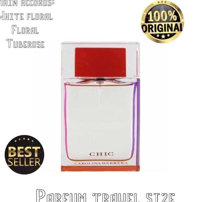 Parfum Travel Size Carolina Herrera Chic FOR WOMEN 50ml ( TANPA BOX )