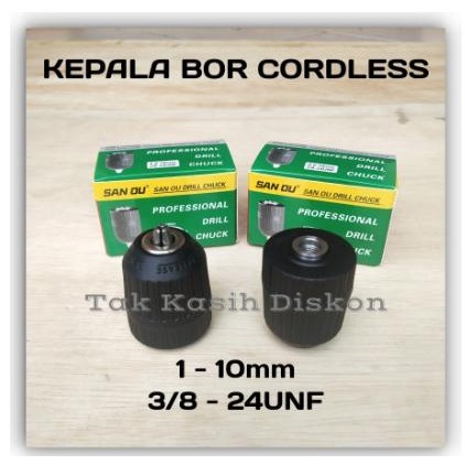 KEPALA BOR CAS 10MM 13MM KEPALA BOR CORDLESS 10MM 13MM